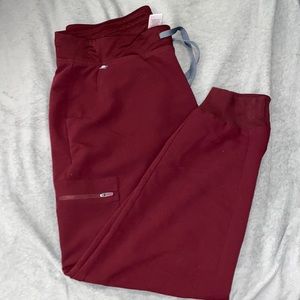 Figs Zamora Joggers Petite Large Burgundy